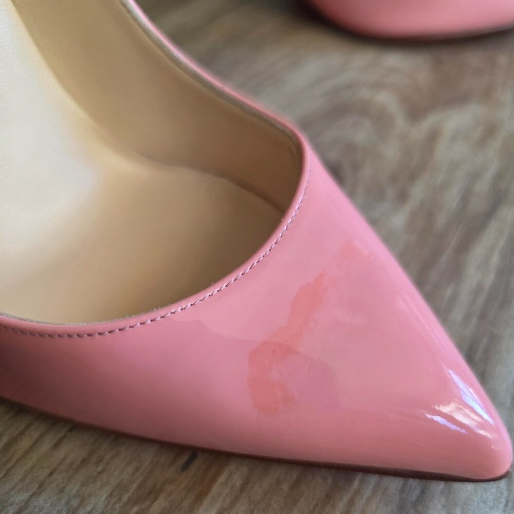 Christian Louboutin Dolly Pink Patent Leather Pumps Heels Eur. 36.5 - Picture 11 of 15